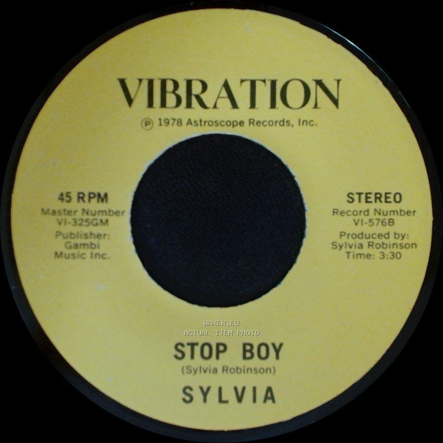 Sylvia - Stop Boy / Automatic Lover side B