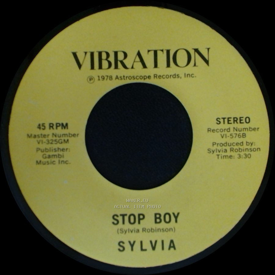 Sylvia - Stop Boy / Automatic Lover side B