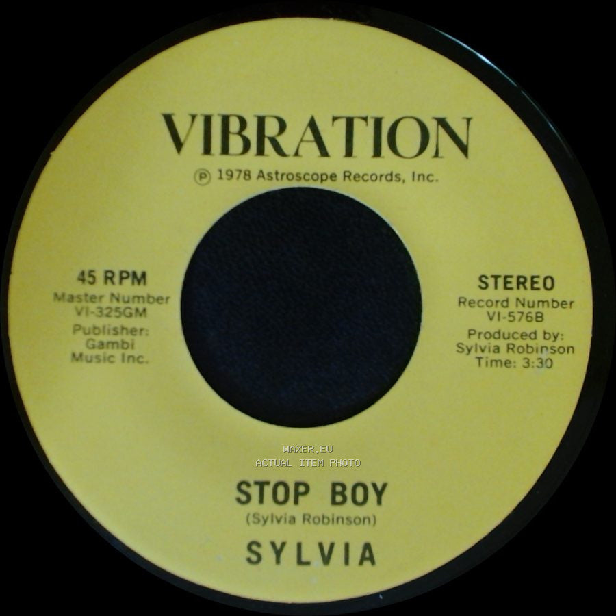 Sylvia - Stop Boy / Automatic Lover side A
