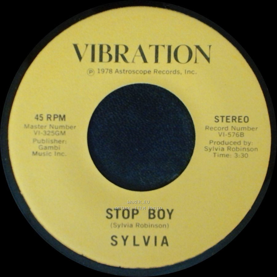 Sylvia - Stop Boy / Automatic Lover side B