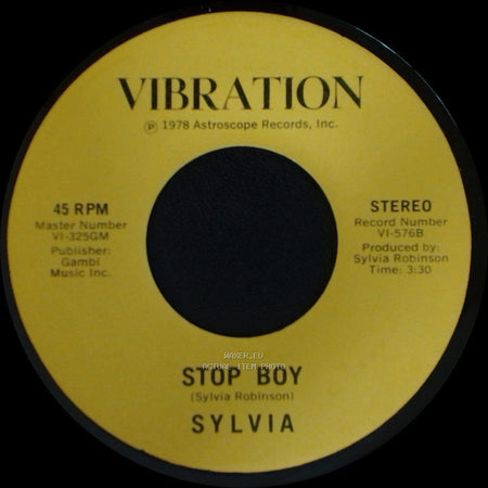Sylvia - Stop Boy / Automatic Lover side A