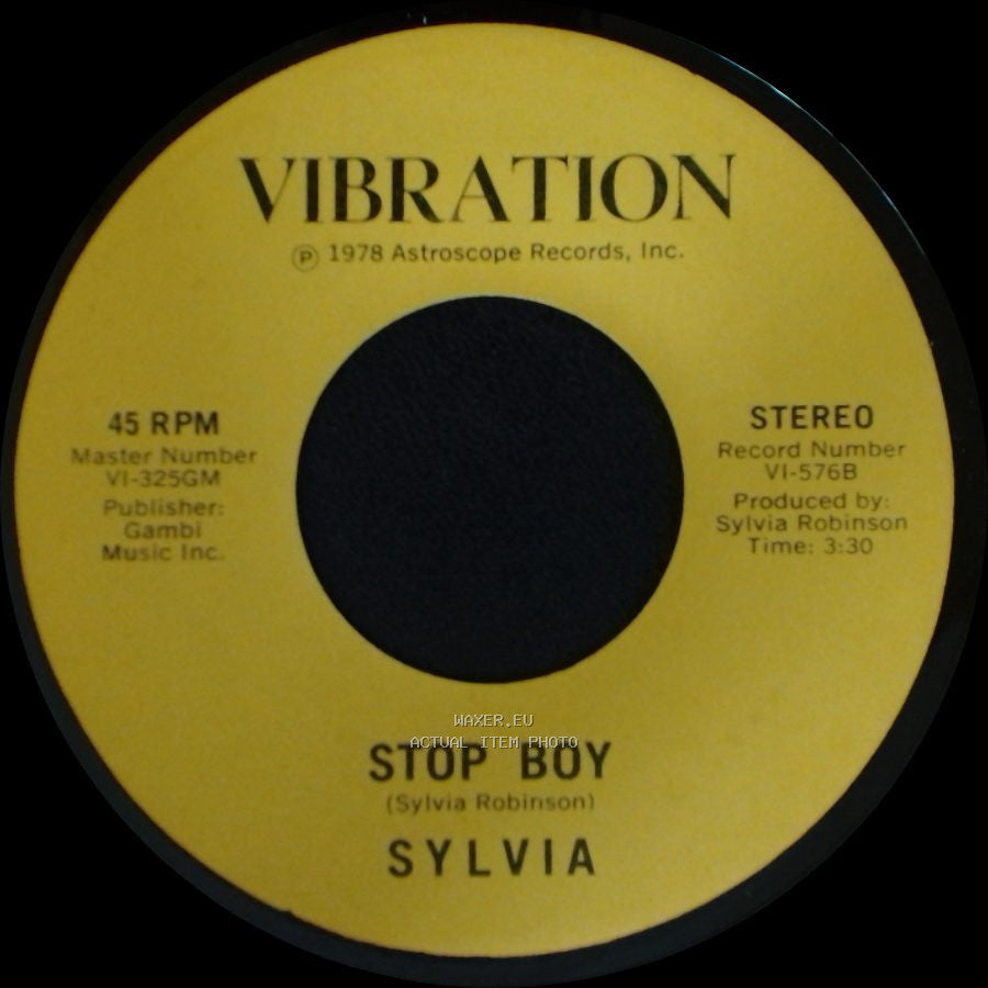 Sylvia - Stop Boy / Automatic Lover side A