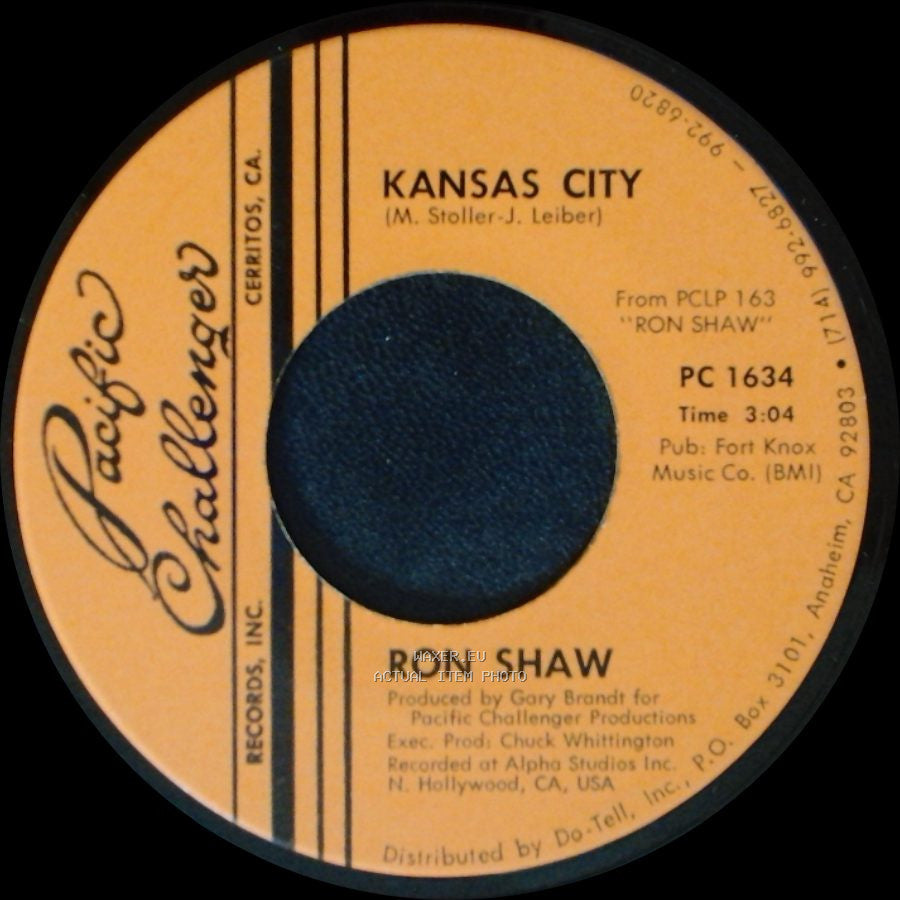 Ron Shaw - I Cry Instead / Kansas City side B