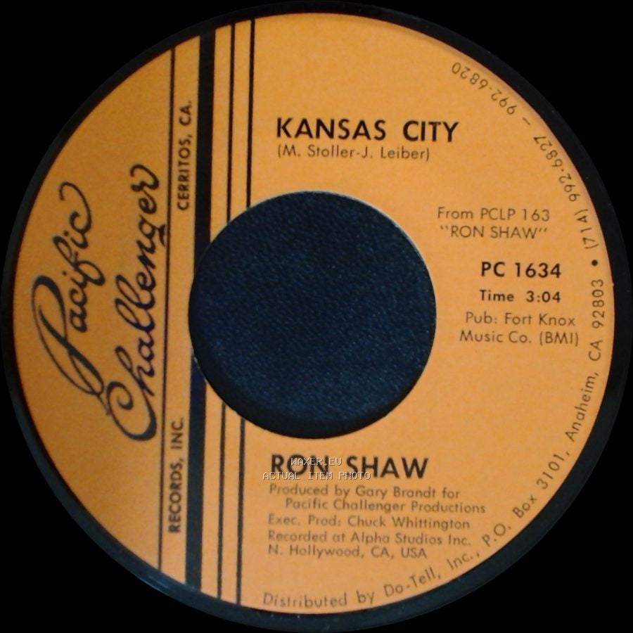 Ron Shaw - I Cry Instead / Kansas City side B
