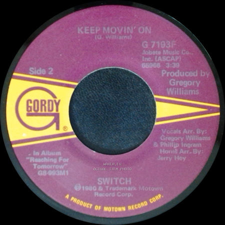 Switch - Love Over And Over Again / Keep Movin' On side B