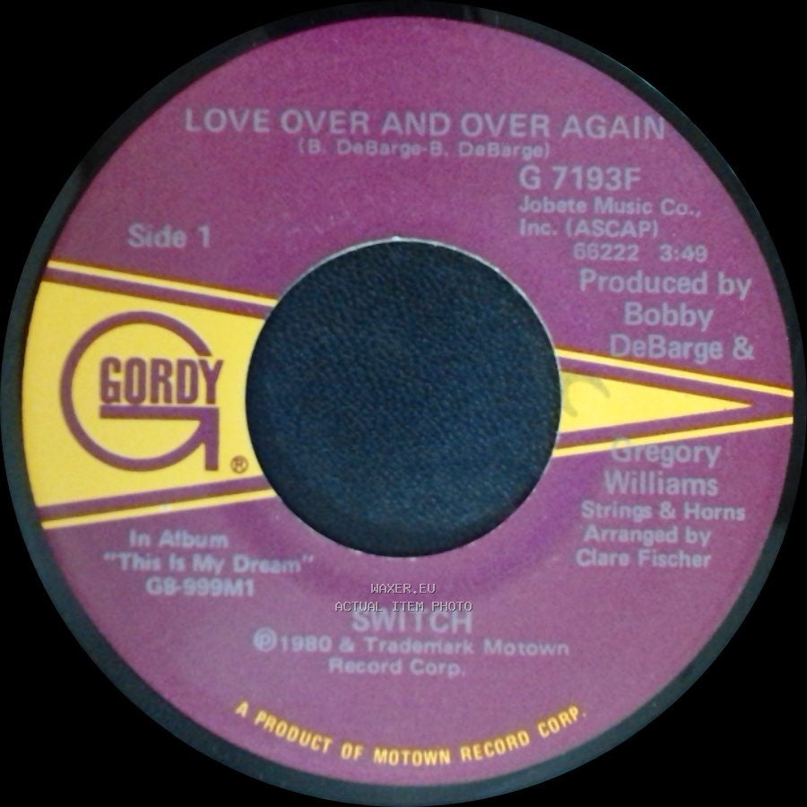 Switch - Love Over And Over Again / Keep Movin' On side A