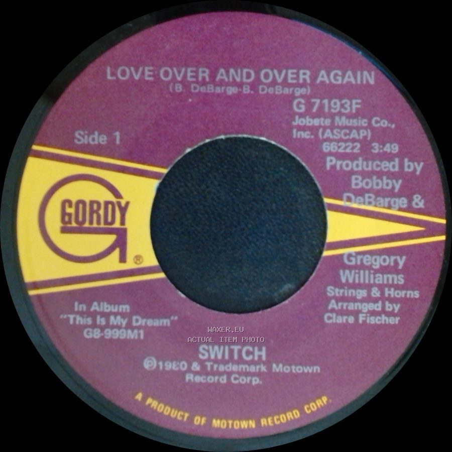 Switch - Love Over And Over Again / Keep Movin' On side A