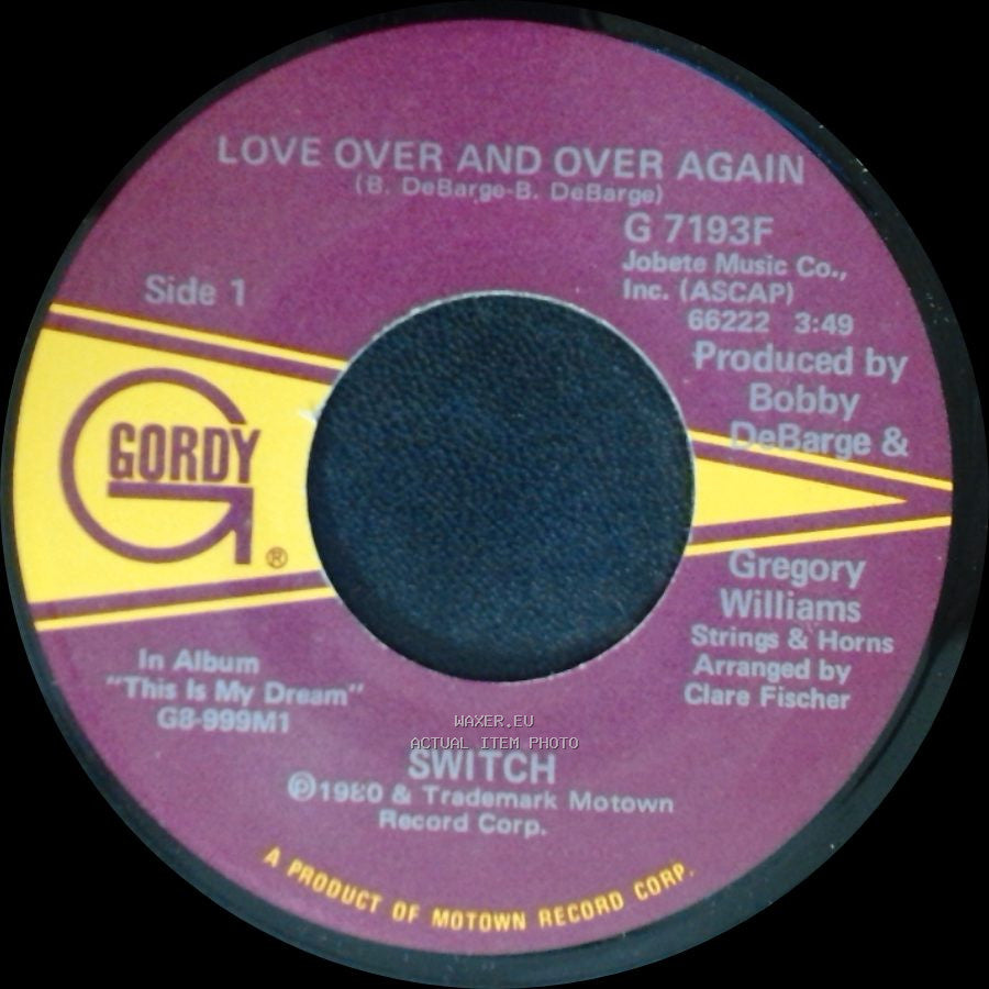 Switch - Love Over And Over Again / Keep Movin' On side A