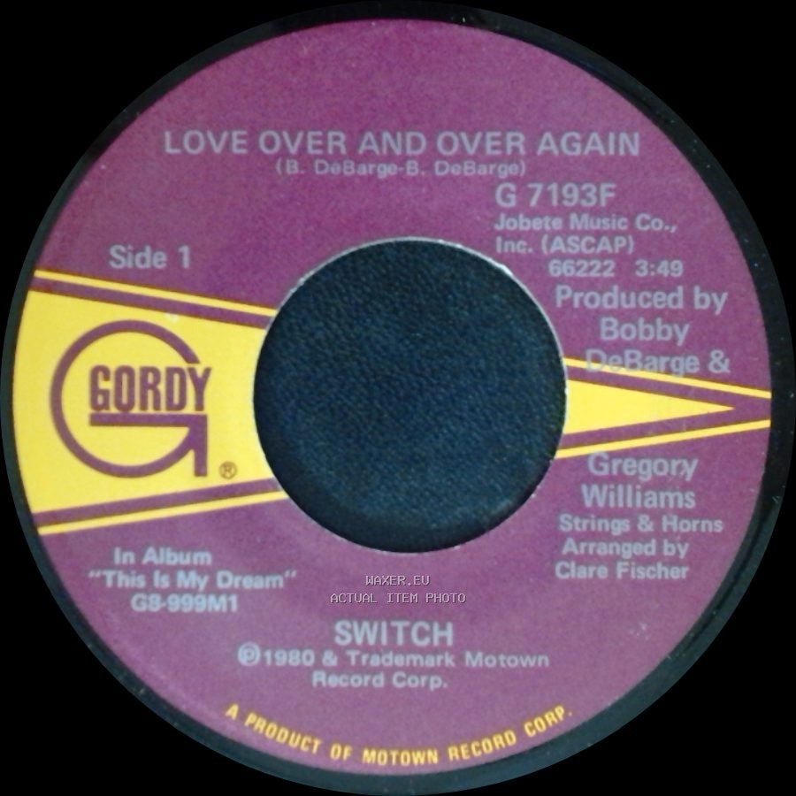 Switch - Love Over And Over Again / Keep Movin' On side A