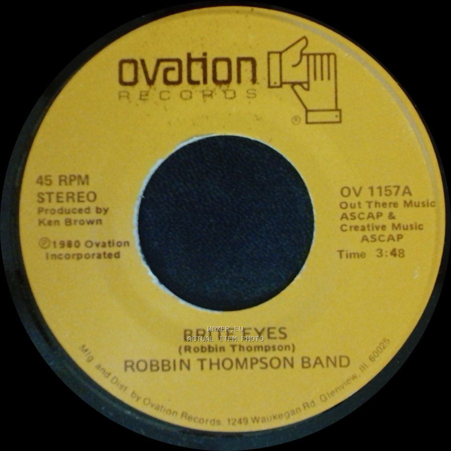 Robbin Thompson Band - That's Alright / Brite Eyes side B