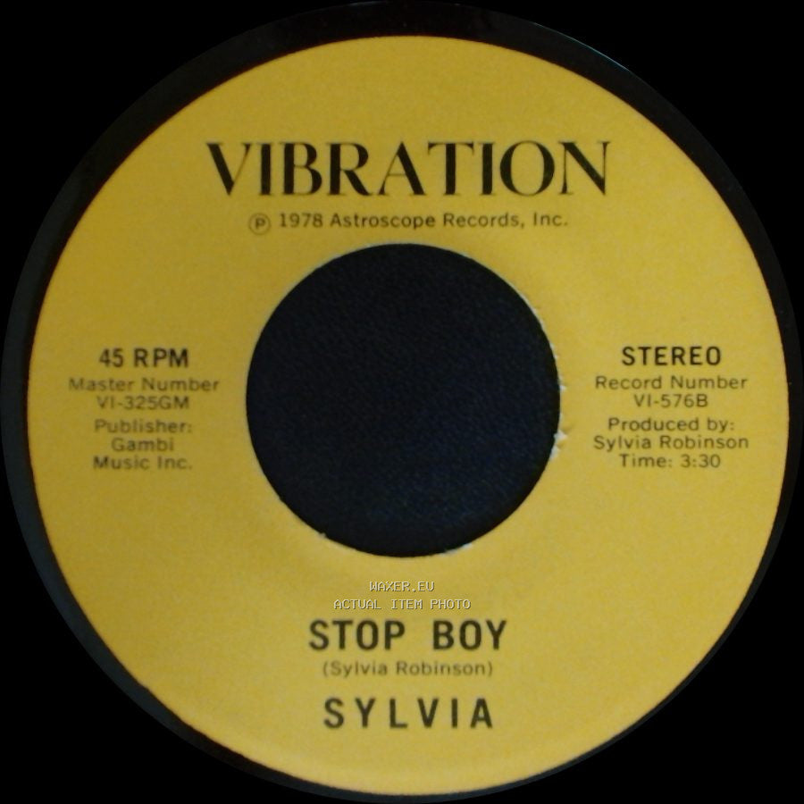 Sylvia - Stop Boy / Automatic Lover side A