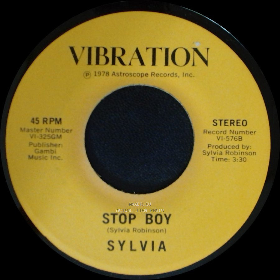 Sylvia - Stop Boy / Automatic Lover side A