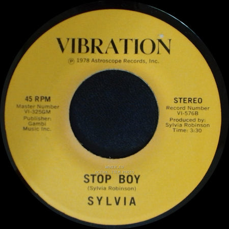 Sylvia - Stop Boy / Automatic Lover side A
