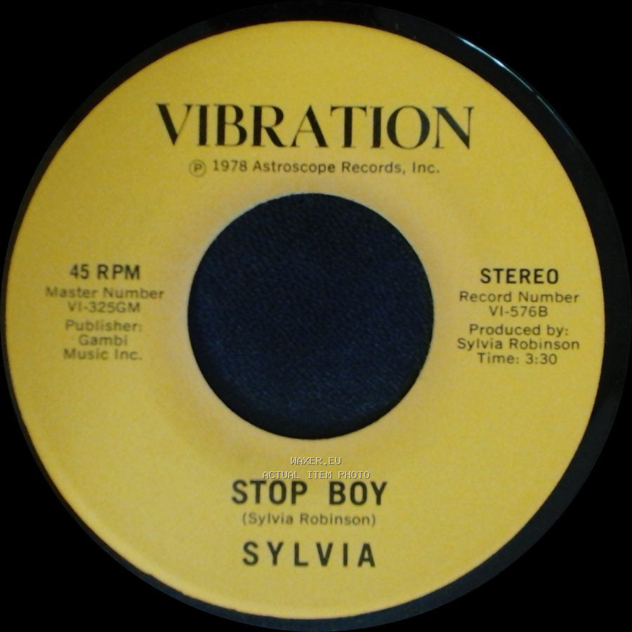 Sylvia - Stop Boy / Automatic Lover side B