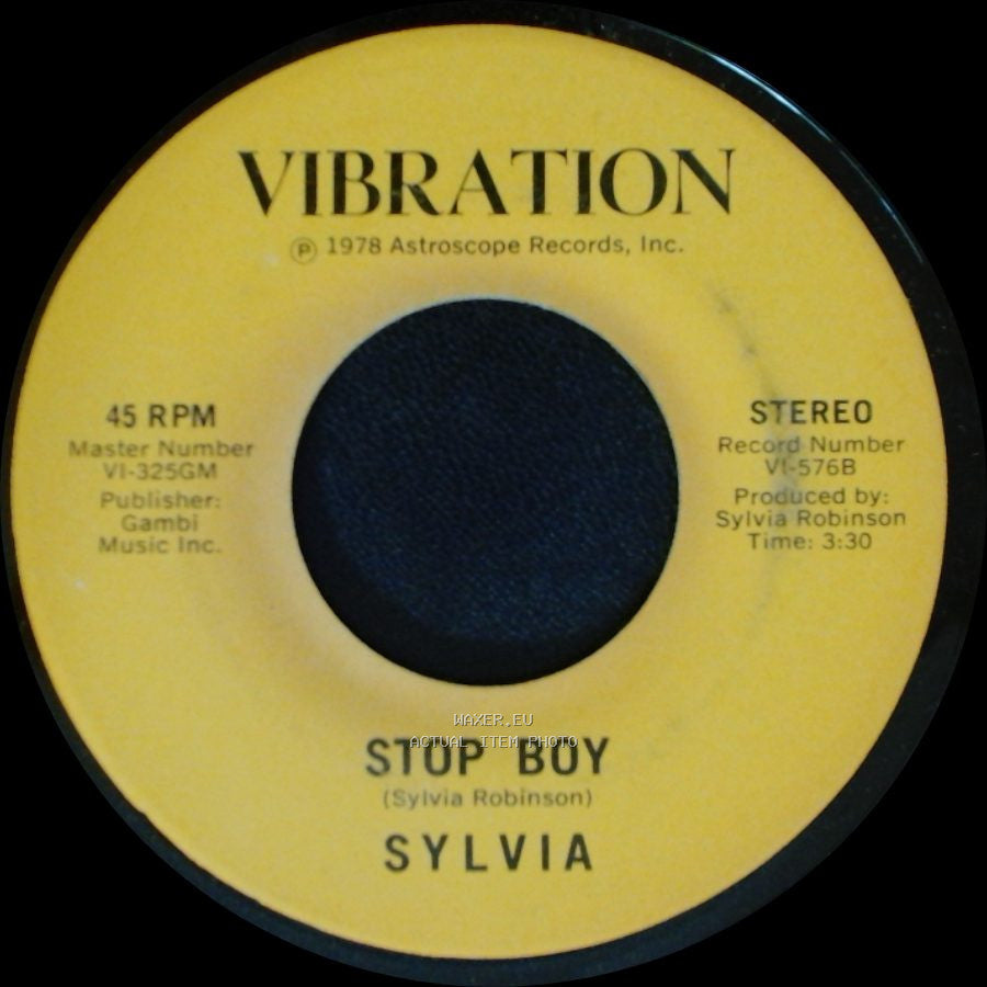 Sylvia - Stop Boy / Automatic Lover side A