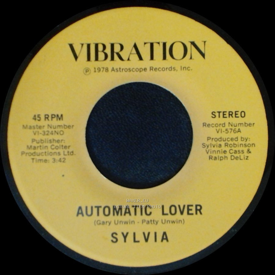 Sylvia - Stop Boy / Automatic Lover side B