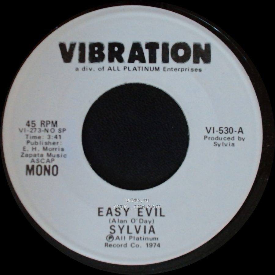 Sylvia - Easy Evil / Easy Evil side B