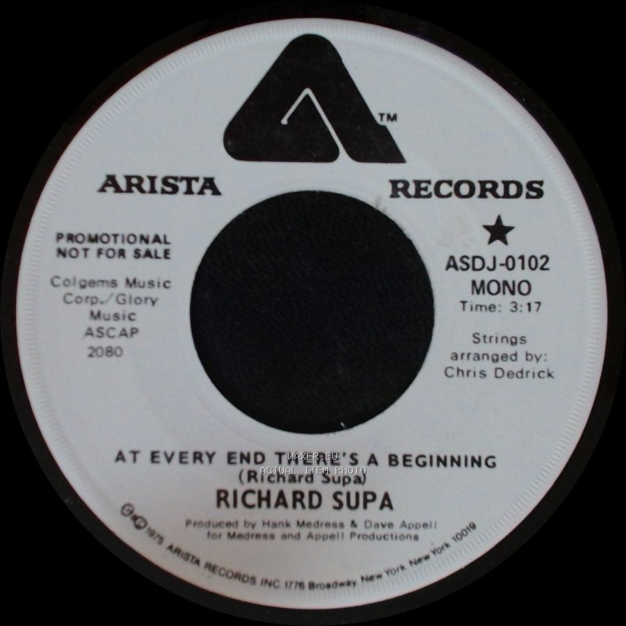 Richard Supa - At Every End There's A Beginning / At Every End There's A Beginning side B