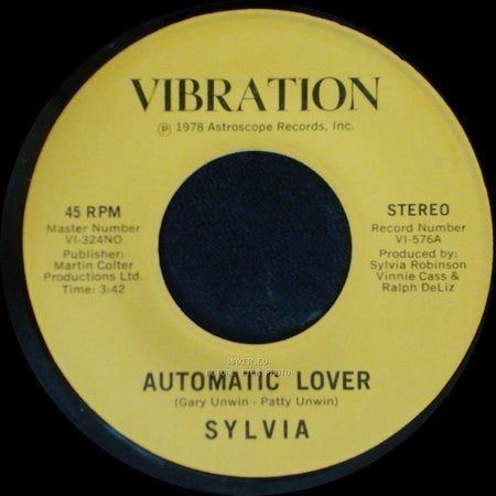 Sylvia - Stop Boy / Automatic Lover side B