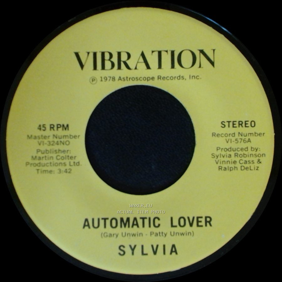 Sylvia - Stop Boy / Automatic Lover side B