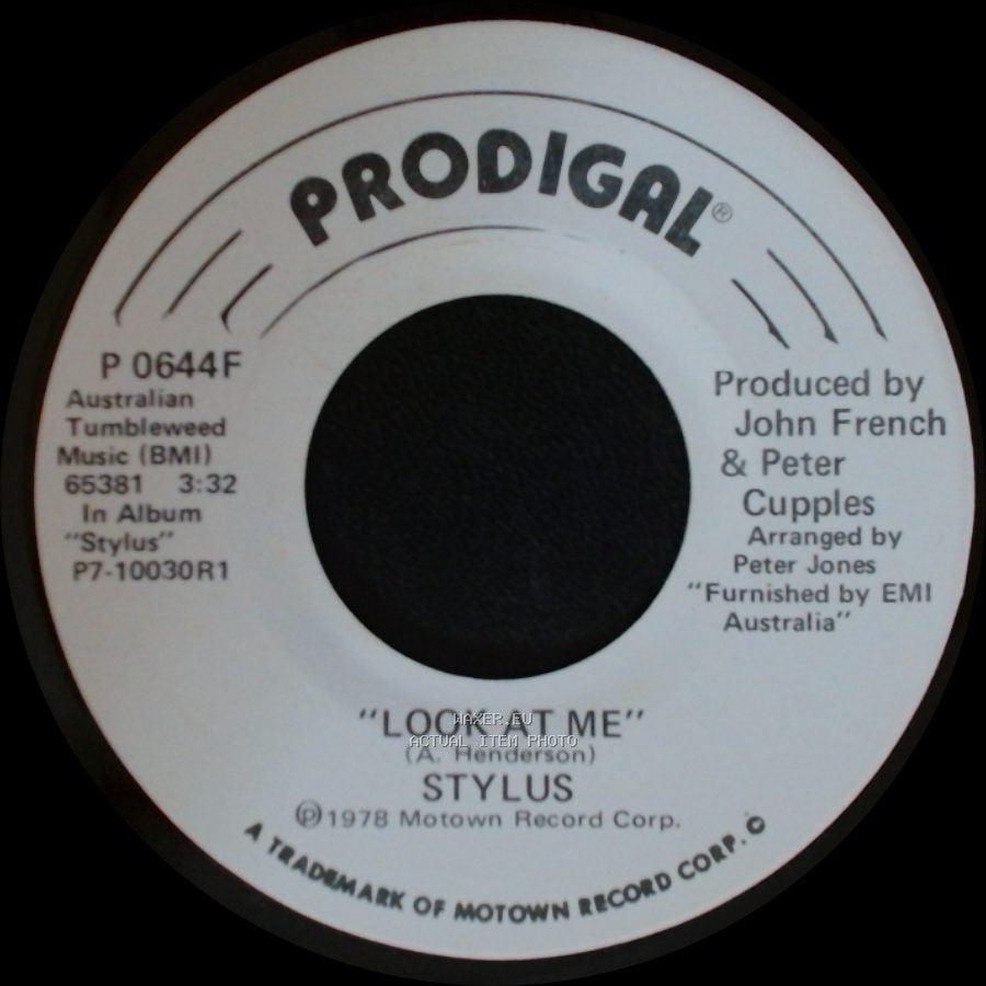 Stylus - Look At Me / Look At Me side B