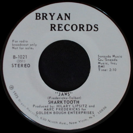 Shark Tooth - Jaws / Jaws side A
