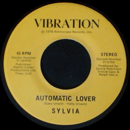 Sylvia - Stop Boy / Automatic Lover side B