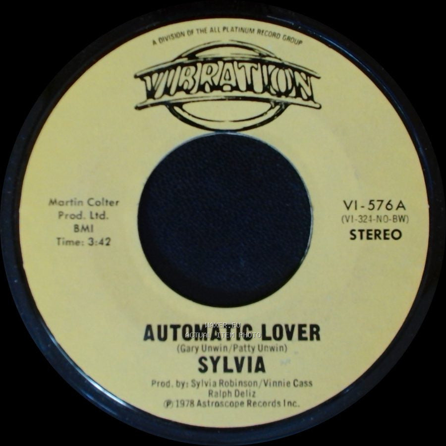 Sylvia - Stop Boy / Automatic Lover side B