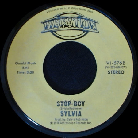 Sylvia - Stop Boy / Automatic Lover side A