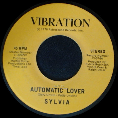 Sylvia - Stop Boy / Automatic Lover side B