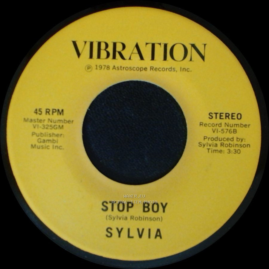 Sylvia - Stop Boy / Automatic Lover side A