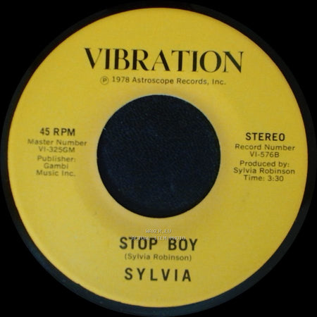 Sylvia - Stop Boy / Automatic Lover side A