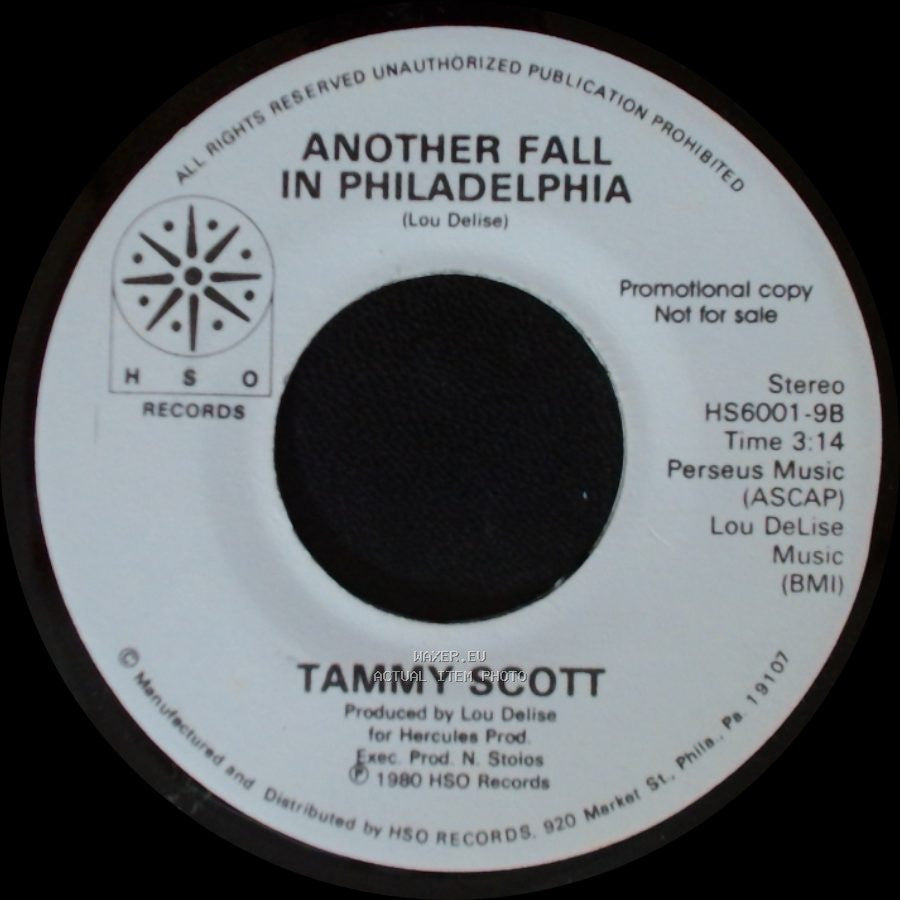 Tammy Scott - Another Fall In Philadelphia / House Of The Rising Sun side B