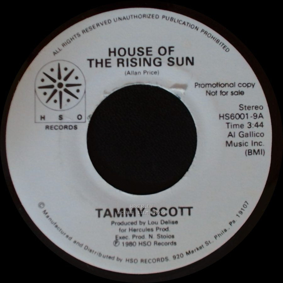 Tammy Scott - Another Fall In Philadelphia / House Of The Rising Sun side B