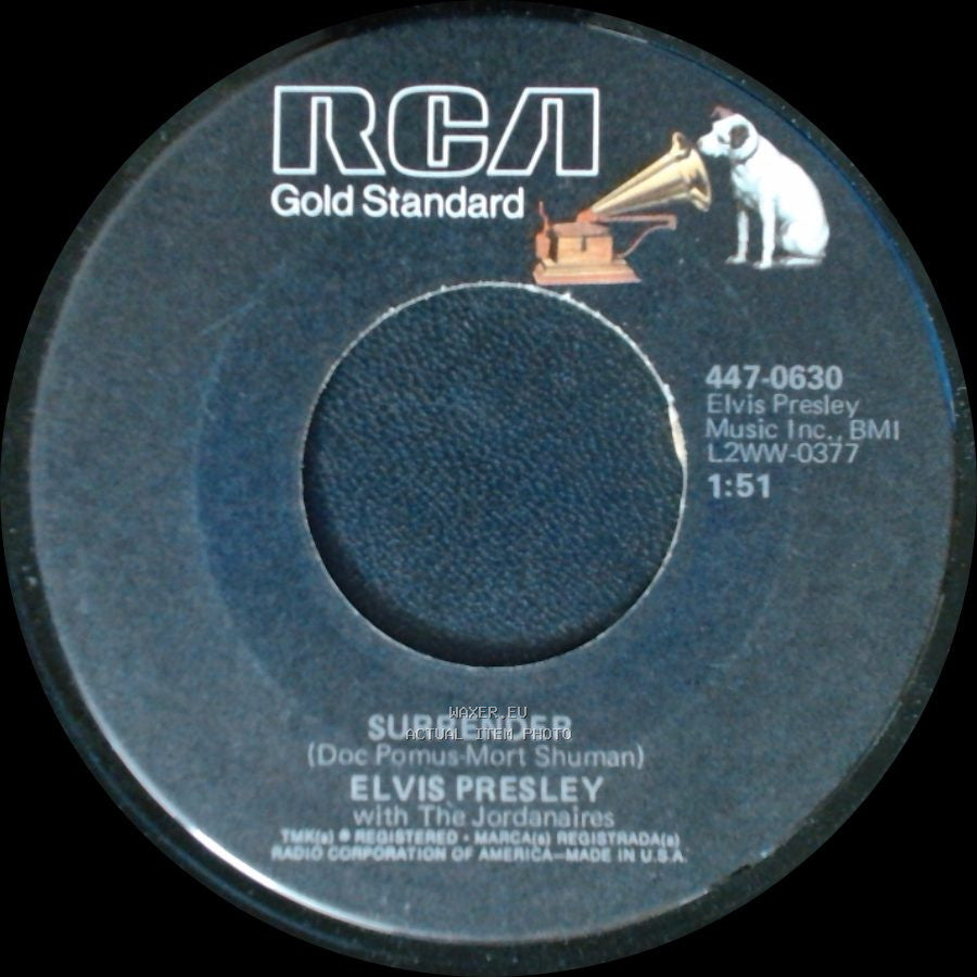 Elvis Presley With The Jordanaires / Elvis Presley - Lonely Man / Surrender side B