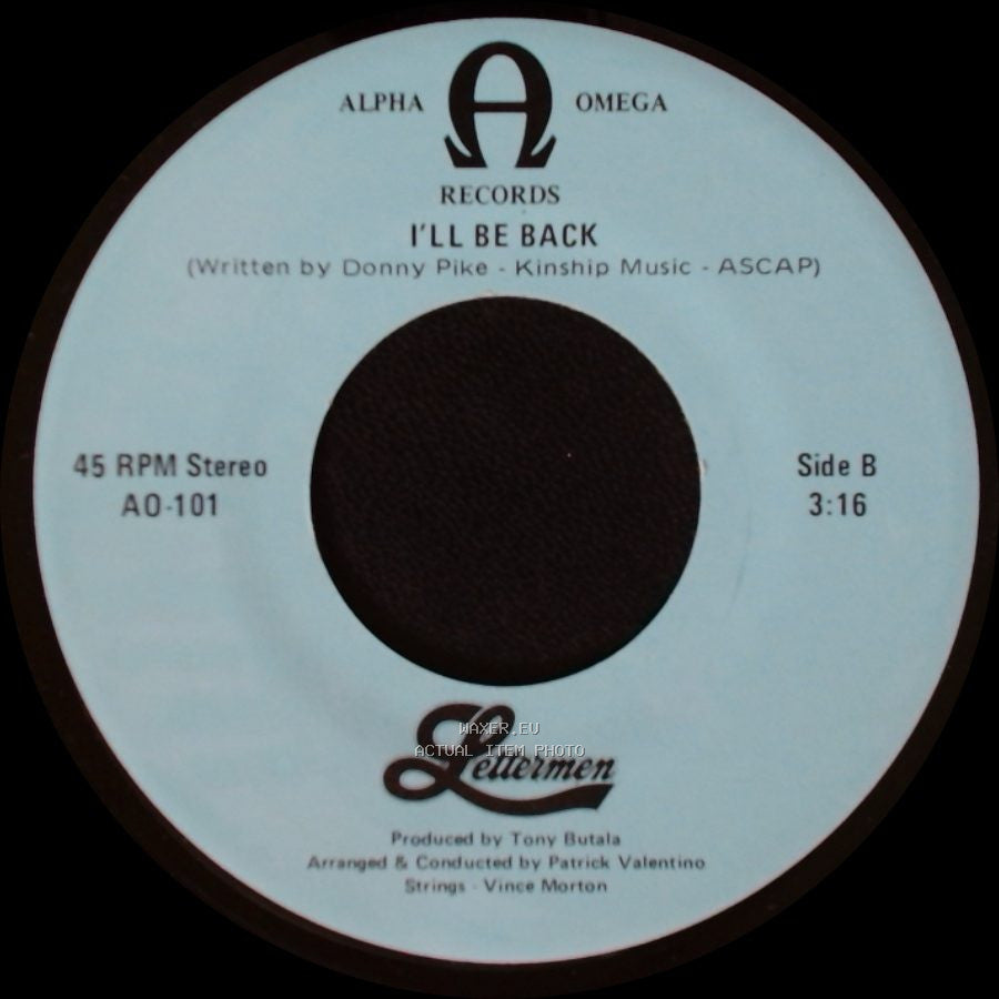 Lettermen - What I Did For Love (From "A Chorus Line") / I'll Be Back side B