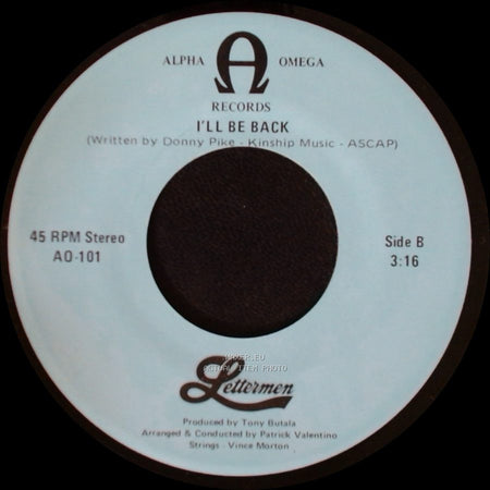 Lettermen - What I Did For Love (From "A Chorus Line") / I'll Be Back side B