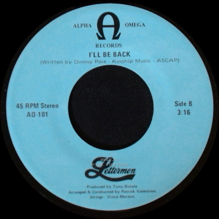 Lettermen - What I Did For Love (From "A Chorus Line") / I'll Be Back side B