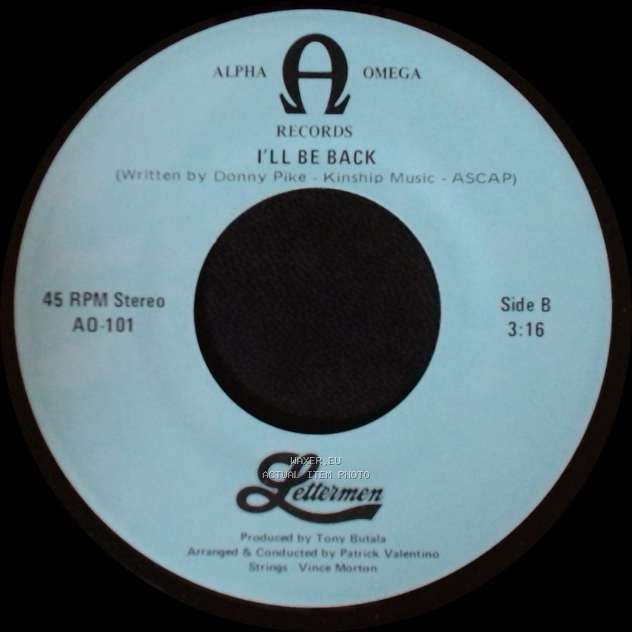 Lettermen - What I Did For Love (From "A Chorus Line") / I'll Be Back side B