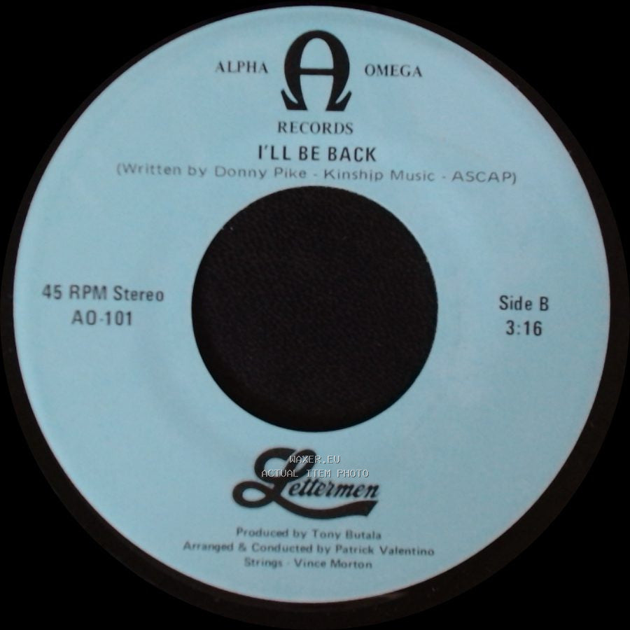 Lettermen - What I Did For Love (From "A Chorus Line") / I'll Be Back side B