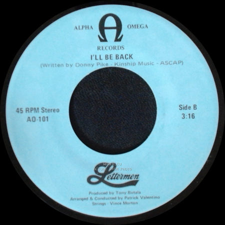 Lettermen - What I Did For Love (From "A Chorus Line") / I'll Be Back side B