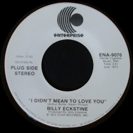 Billy Eckstine - I Didn't Mean To Love You / I Didn't Mean To Love You side A