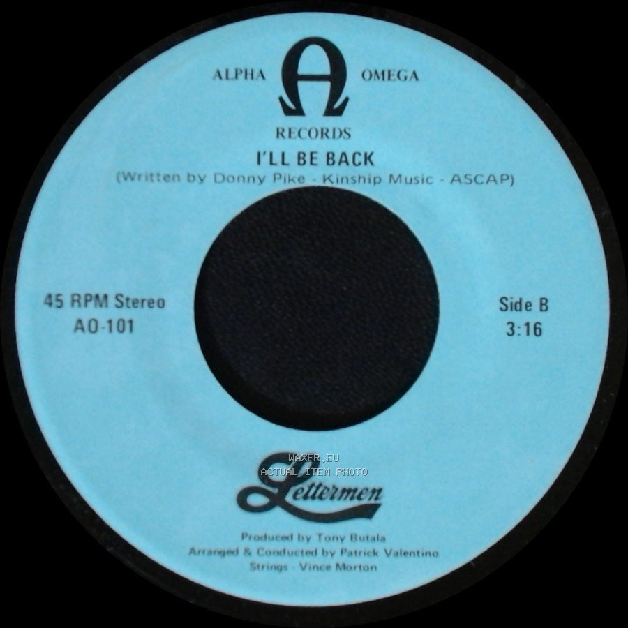 Lettermen - What I Did For Love (From "A Chorus Line") / I'll Be Back side B