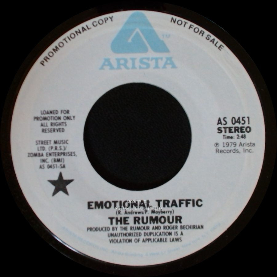 The Rumour - Emotional Traffic / Emotional Traffic side A