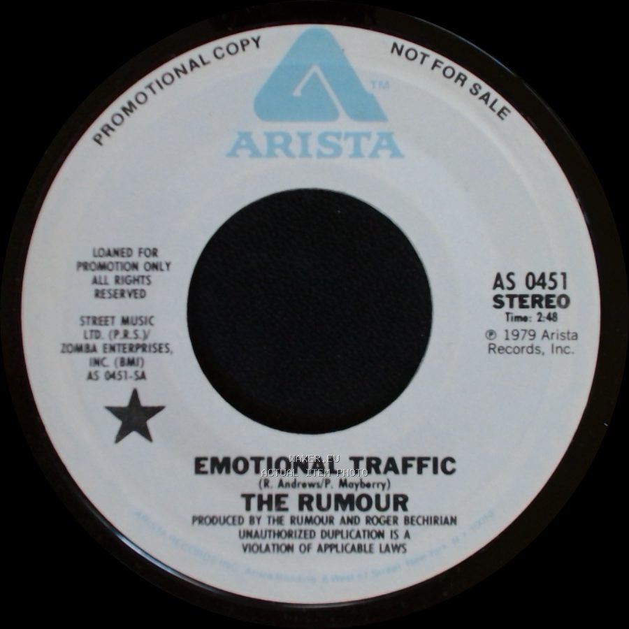 The Rumour - Emotional Traffic / Emotional Traffic side A