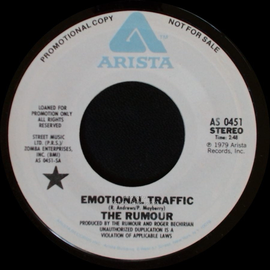 The Rumour - Emotional Traffic / Emotional Traffic side A