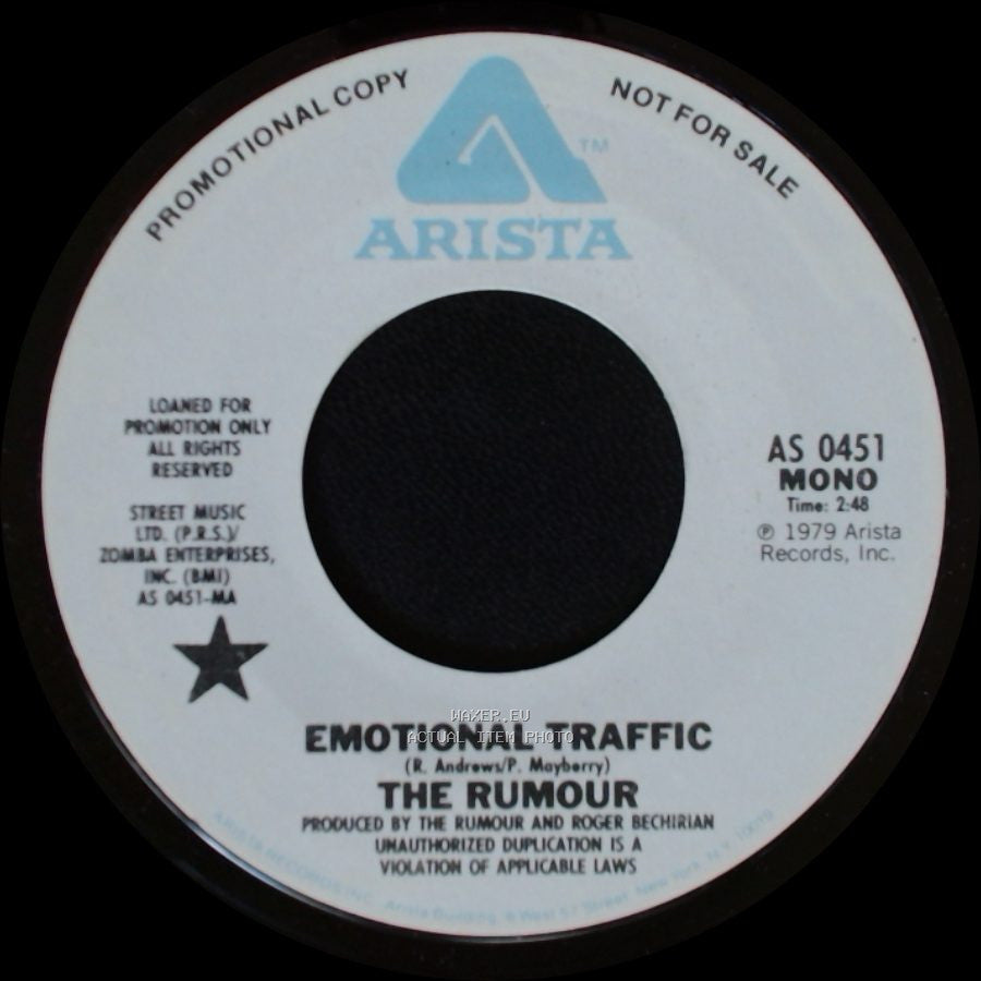 The Rumour - Emotional Traffic / Emotional Traffic side B