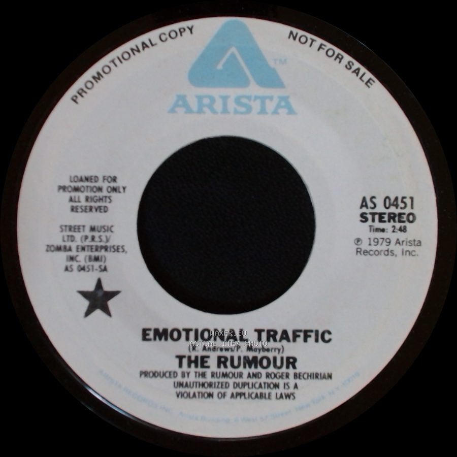 The Rumour - Emotional Traffic / Emotional Traffic side A
