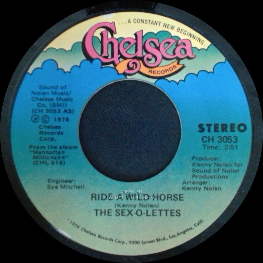 The Sex-O-Lettes - Hey There Little Firefly (Instrumental) / Ride A Wild Horse side B