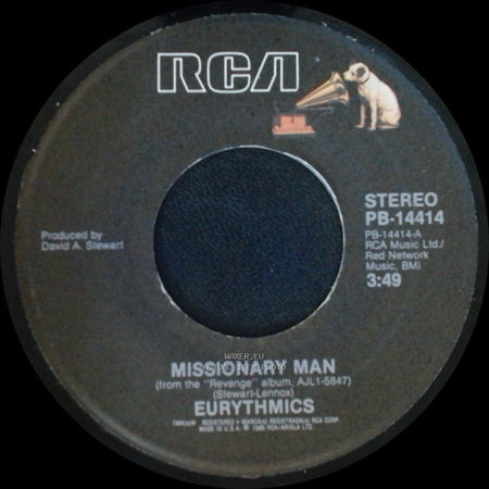 Eurythmics - Take Your Pain Away / Missionary Man side B
